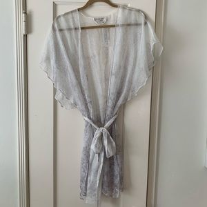 Christine Silk Negligee Lingerie NWT